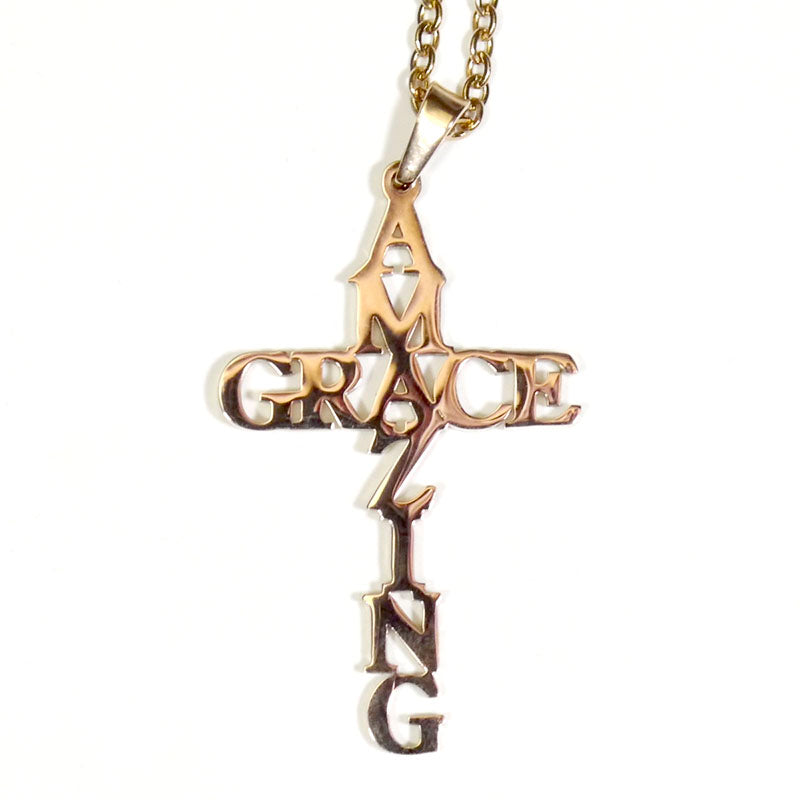Amazing Grace Cross Necklace